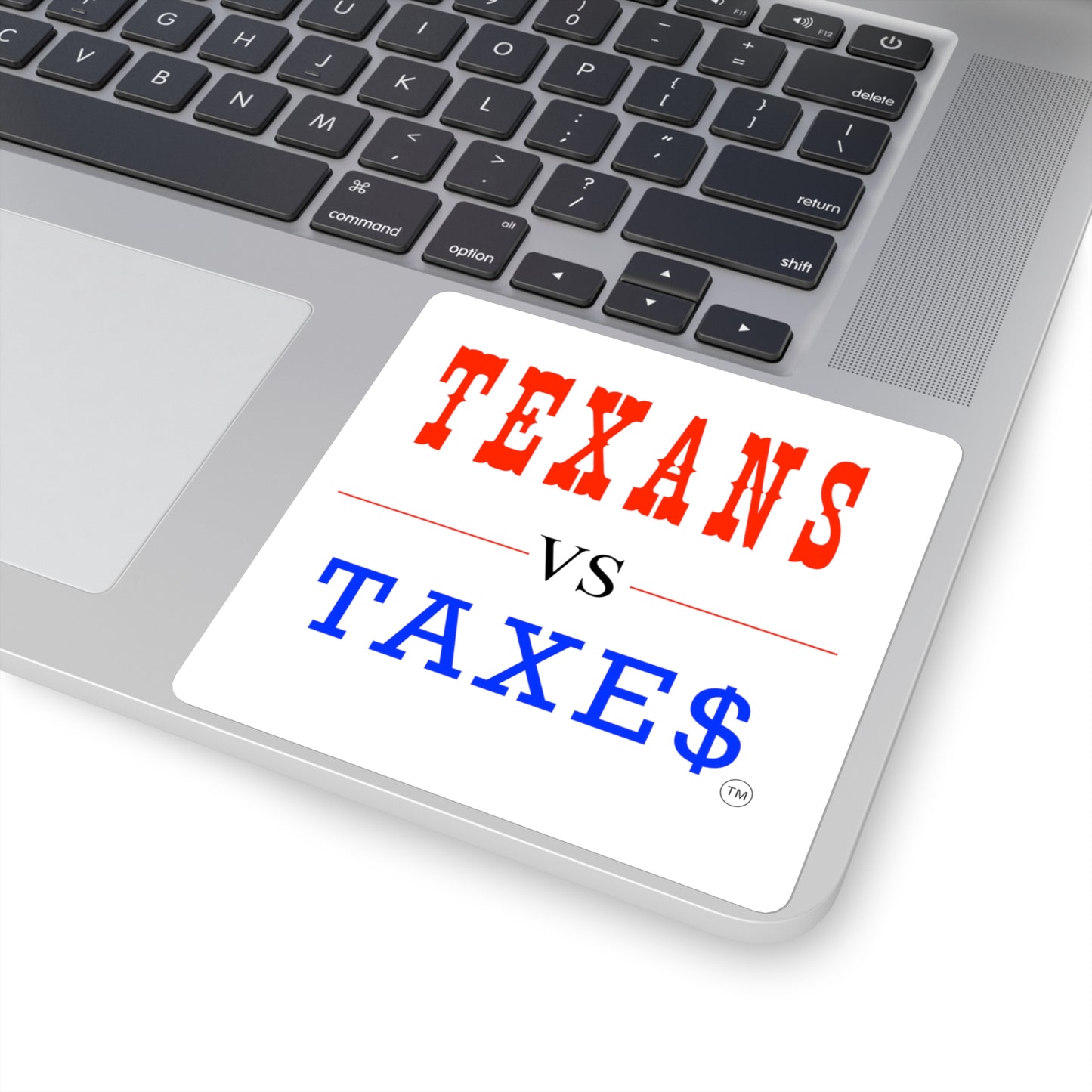 Texans Vs Taxes • Property Tax Reform Square Vinyl Sticker
