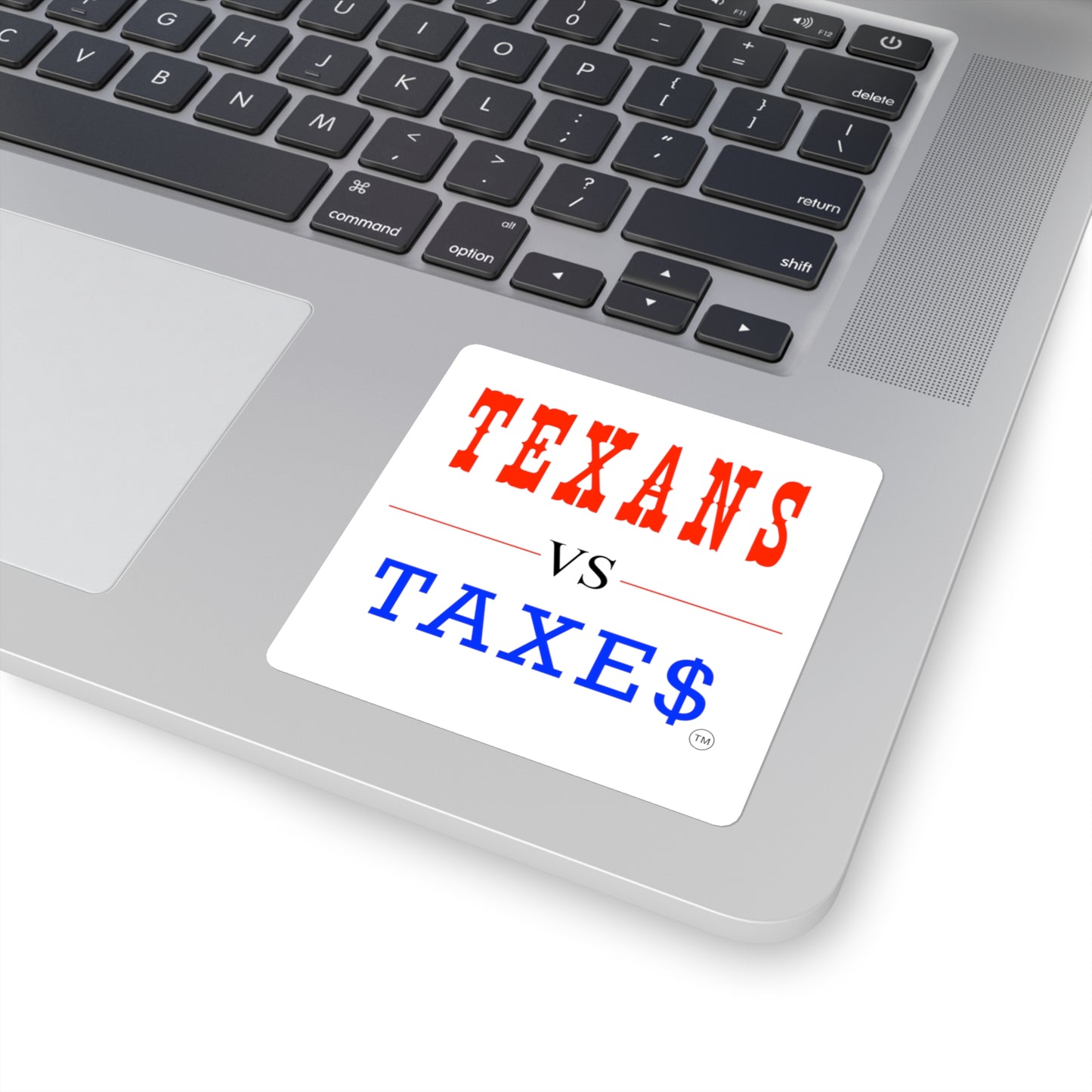 Texans Vs Taxes • Property Tax Reform Square Vinyl Sticker