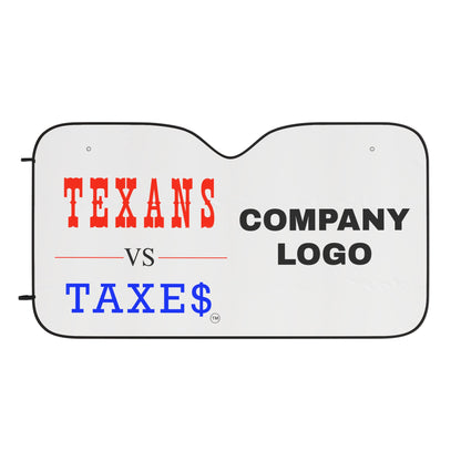 Texans vs Taxes Car Sun Shades, Auto Heat Shield, Vehicle Sun Blocker, Texas Pride Decor, Customizable Windshield Cover